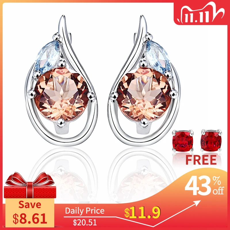 

Zultanite Sterling Silver Earring Women 4.6 Carats Created Diaspore for Birthday Anniversary Gifts